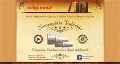 Desktop Screenshot of milgamma.hu